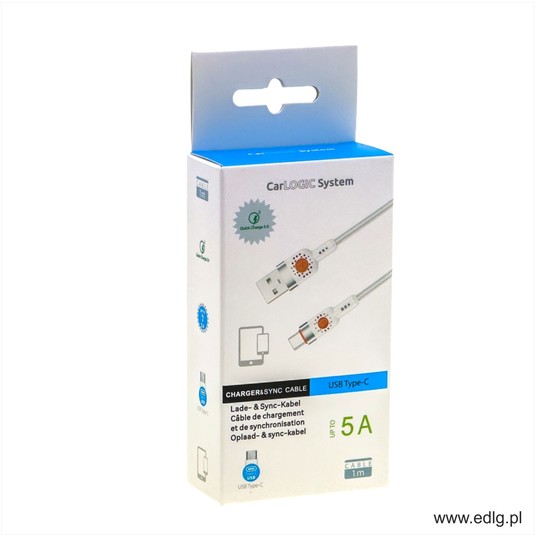 NEW KABEL USB - TYP C 100CM WHITE -zdjęcie numer 1