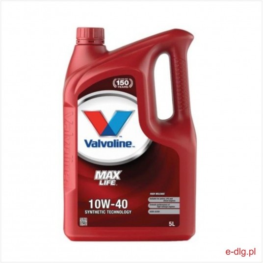 OLEJ VALVOLINE 10W40 5L MAXLIFE -zdjęcie numer 1