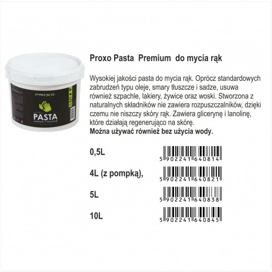 PASTA DO MYCIA RĄK 5L PROXO -zdjęcie numer 1