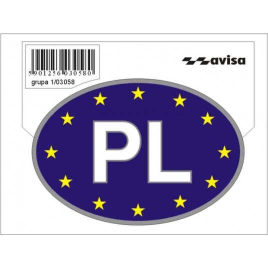 PL NAKLEJKA GRANATOWA UE SREBRNA -zdjęcie numer 1