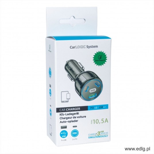 PORT 1 X USB 2 X TYP C 10,5A 30W -zdjęcie numer 1