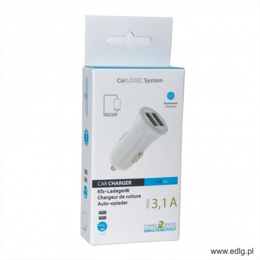 PORT 2XUSB 5V 3,1A TOTAL WHITE -zdjęcie numer 1