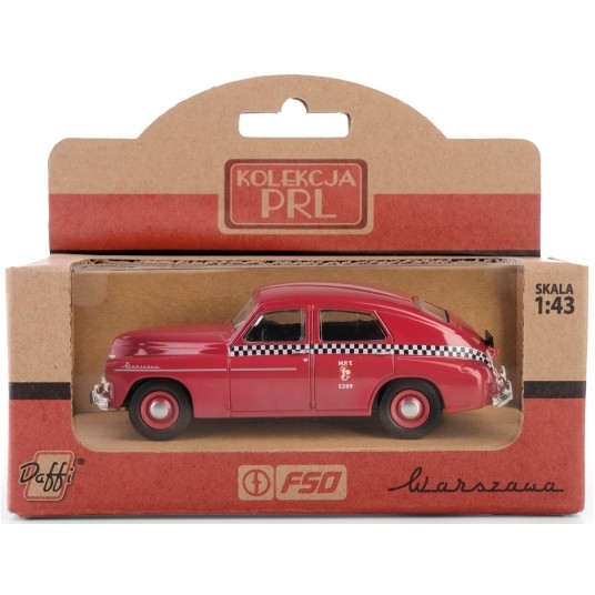 PRL WARSZAWA TAXI CZERWONA -zdjęcie numer 1