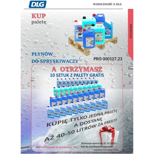 PROMOCJA PŁYNY DO SPRYSKIWACZY PALETA + 10 GRATIS -zdjęcie numer 1