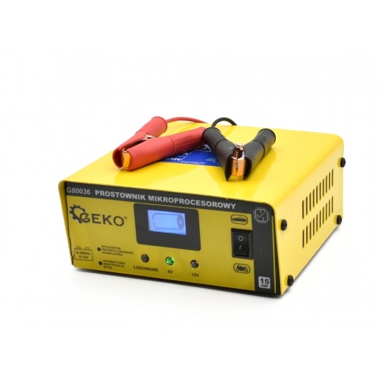 PROSTOWNIK MIKROPROCESOROWY LCD 6/12V 15A -zdjęcie numer 1