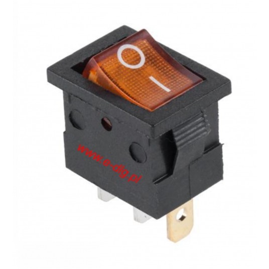 PRZEŁĄCZNIK MK1011 PODŚW ŻÓŁTY 15A 12V 9030Ż -zdjęcie numer 1