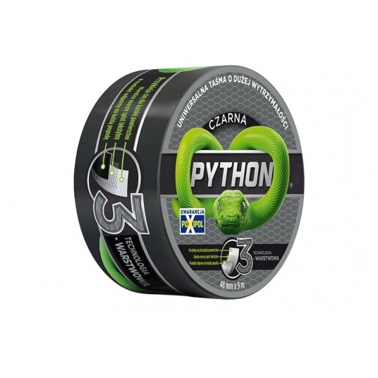 PYTHON TAŚMA NAPRAWCZA CZARNA 48mmX9M (18) -zdjęcie numer 1