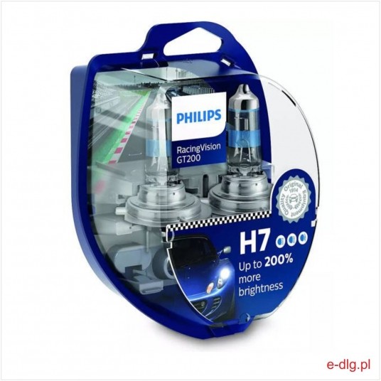 RACING VISION H7 55W +200% 12V PHILIPS KPL. -zdjęcie numer 1