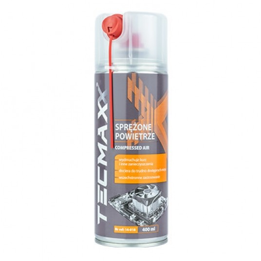 SPRĘŻONE POWIETRZE 400ML+SŁOMKA TECMAXX (15) -zdjęcie numer 1