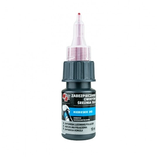 ŚRODEK DO GWINTÓW NIEBIESKI ŚREDNI 10ML LUZ -zdjęcie numer 1