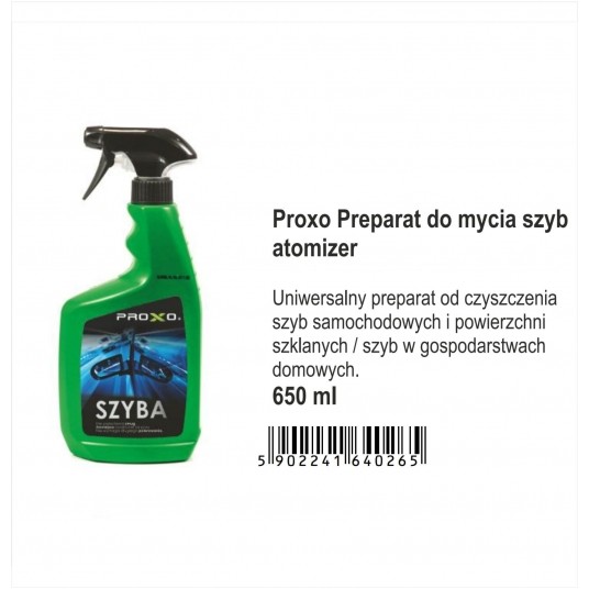 SZYBA PŁYN DO MYCIA 650ML PROXO -zdjęcie numer 1