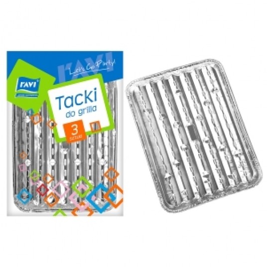 TACKI DO GRILA ALUMINIOWE 28X22 CM 4 SZT. -zdjęcie numer 1
