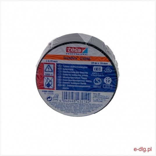 TAŚMA IZOLACYJNA CZARNA 20X50X0,13 (3) -zdjęcie numer 1