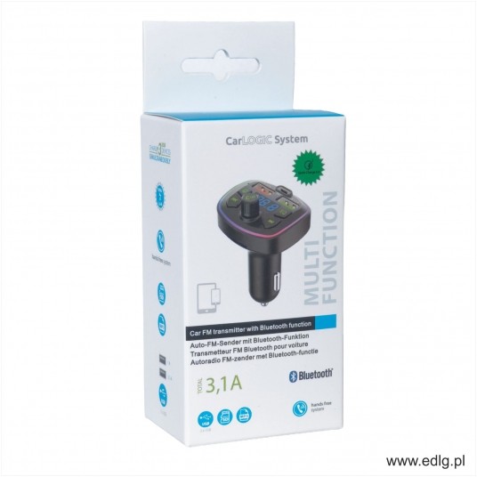 TRANSMITER FM 2xUSB 3,1A BLUETOOTH -zdjęcie numer 1