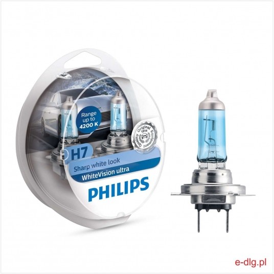 WHITE VISION ULTRA H7 55W 12V PHILIPS KPL. -zdjęcie numer 1