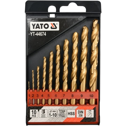 WIERTŁA DO METALU 10SZT 1-10MM -zdjęcie numer 1