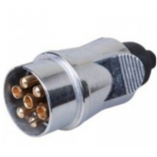 WTYCZKA 7PIN 12V ALU DO PRZYCZEPKI -zdjęcie numer 1