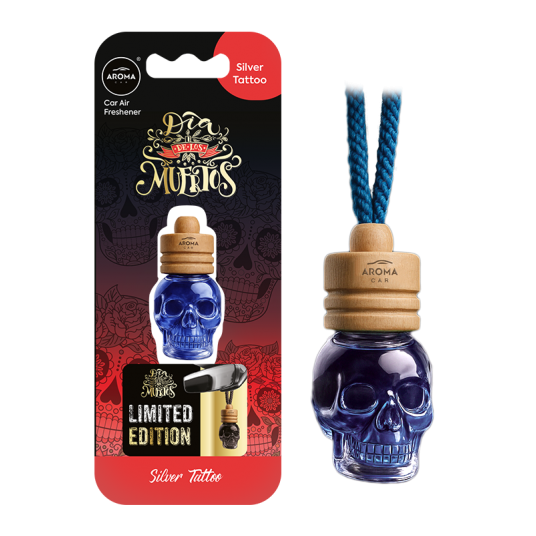 ZAPACH CAR WOOD MUERTOS SILVER TATTOO 6,5ML (5) -zdjęcie numer 1