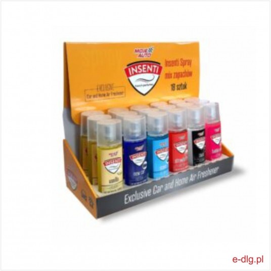 ZAPACH INSENTI SPRAY 50ML MIX ZAPACHÓW (18 SZTUK) -zdjęcie numer 1