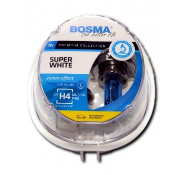 12V H4 60/55W SUPER WHITE P43T 2SZT(6)