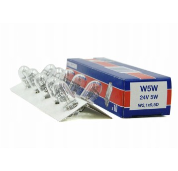 24V 5W BC W2,1x9,5d ŻARÓWKA TUNGSRAM