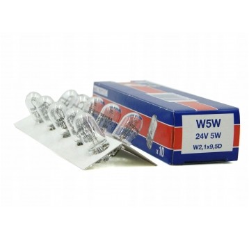 24V 5W BC W2,1x9,5d ŻARÓWKA TUNGSRAM
