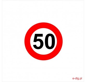 50-OGRANICZENIE PRĘDKOŚCI 10CM