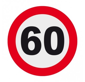 60 OGRANICZENIE PRĘDKOŚCI 10CM