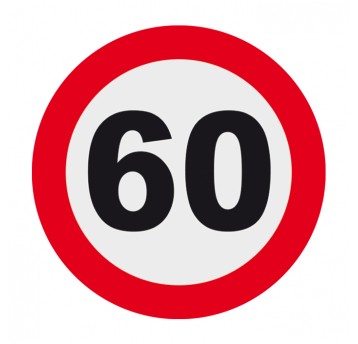 60 OGRANICZENIE PRĘDKOŚCI 10CM