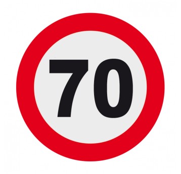 70 OGRANICZENIE PRĘDKOŚCI 10CM