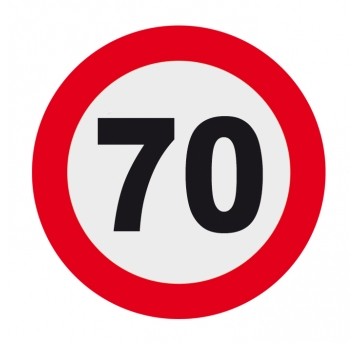 70 OGRANICZENIE PRĘDKOŚCI 10CM