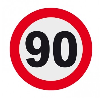 90 OGRANICZENIE PRĘDKOŚCI 10CM