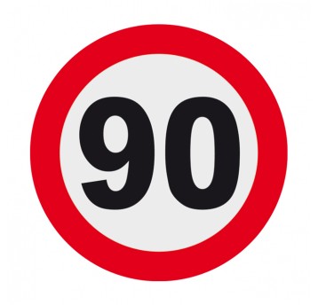 90 OGRANICZENIE PRĘDKOŚCI 10CM