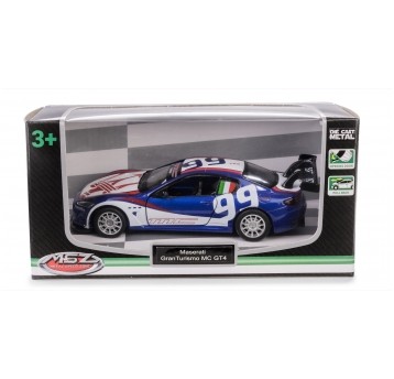 AUTA DTM MASERATI GRAN TURISMO MC GT4 NIEBIESKI