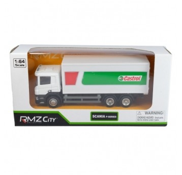 AUTA RMZ SCANIA CASTROL CONTAINER 1:64