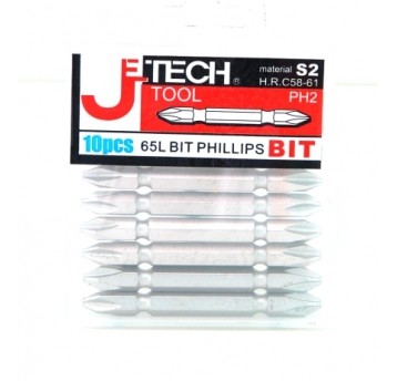 BIT DWUSTRONNY KRZYŻAK PH2-65 JETECH 10szt