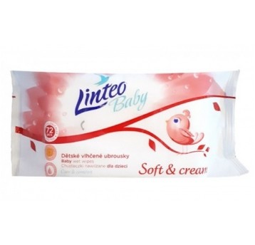 CHUSTECZKI NAWILŻ. LINTEO BABY 72szt