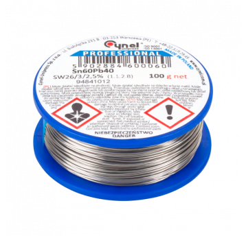 CYNA SZPULA 0,9MM/100g Sn60Pb40