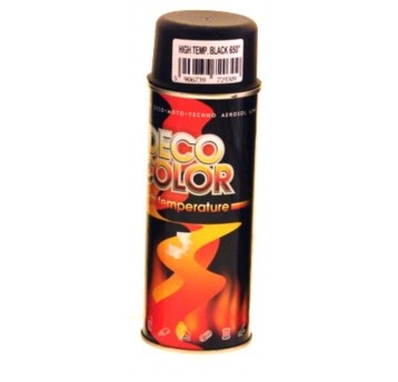 DECO ODPORNY NA TEMP CZARNY SPRAY 400ML