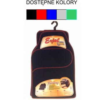 DYWANIKI MATERIAŁOWE ERJOT CZERWONE KPL