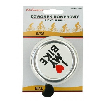 DZWONEK ROWEROWY SREBRNY