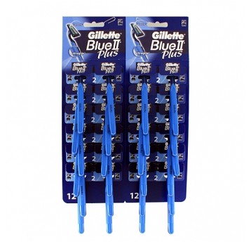 GOLARKI GILLETTE BLUE II PLUS 12 SZTUKI