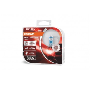 H7 12V 55W PX26D NIGHT BREAKER LASER +150% 2SZT