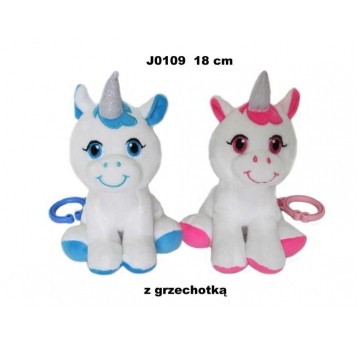 JEDNOROŻEC Z GRZECHOTKĄ 18CM