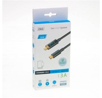 KABEL IPHONE / TYP C 1,2M + WYŚWIETLACZ