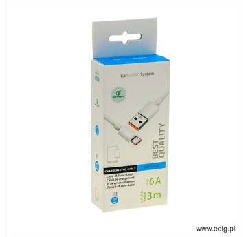 KABEL TYP C 300cm 6A HQ