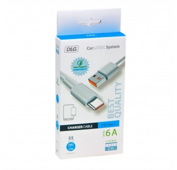 KABEL TYP C 6A 200CM HQ WHITE