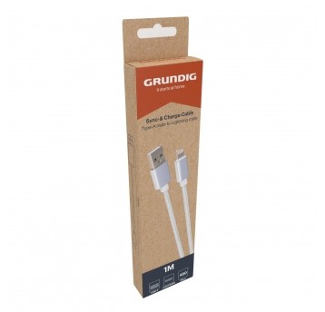 KABEL USB IPHONE 1M BIAŁY (24) GRUNDIG