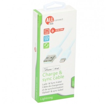 KABEL USB IPHONE 2,1A 3M (24) PRZEWÓD NYLON