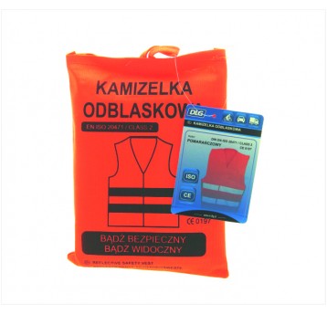 KAMIZELKA ODBL POMARAŃCZOWA SASZETKA